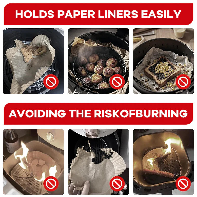 KUBOZN® LinerLock™ | Magnetic Air Fryer Safety Clips