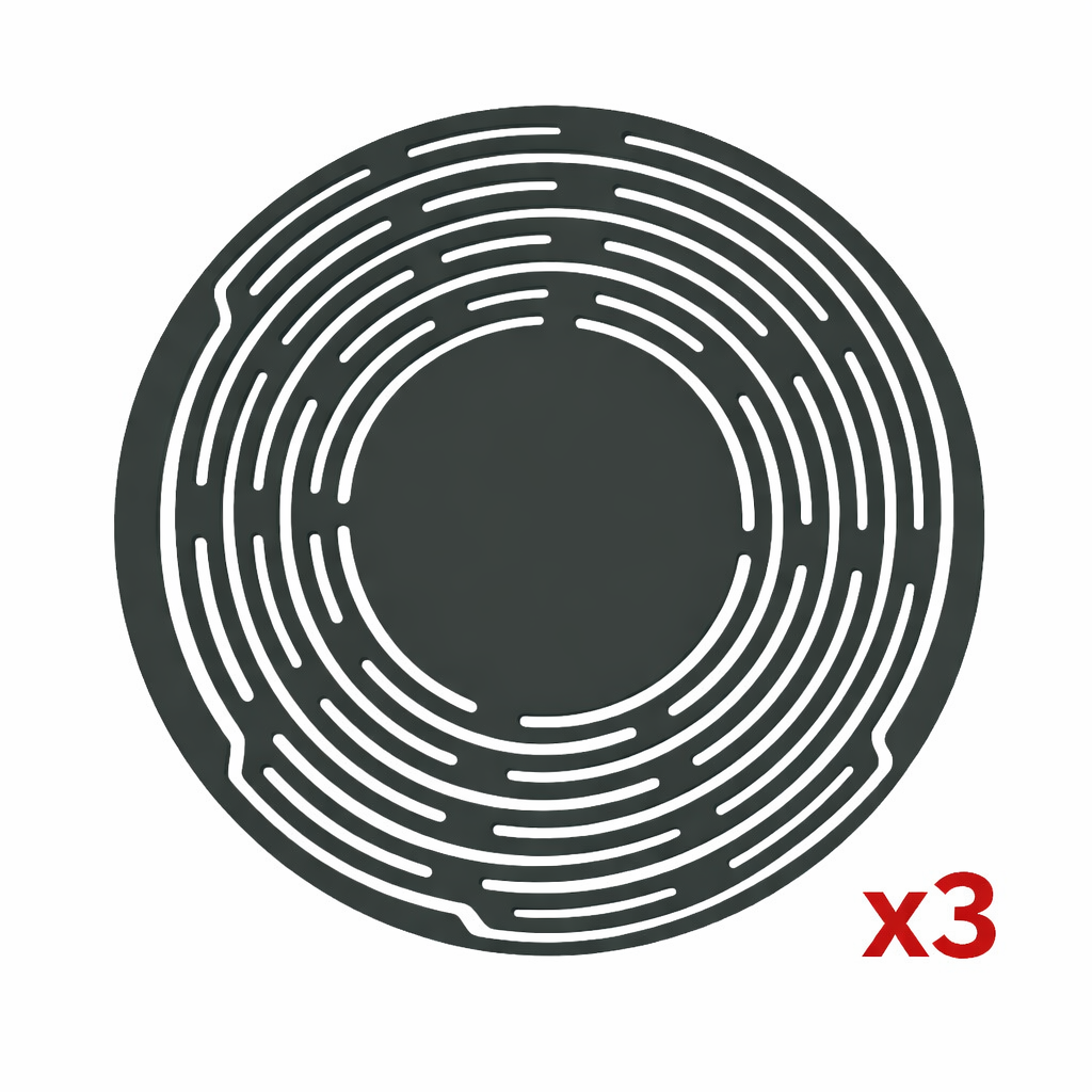 KUBOZN® 2-in-1 Silicone Mesh Bag & Heat-Resistant Trivet Mat for Hot Bowls (Offer)