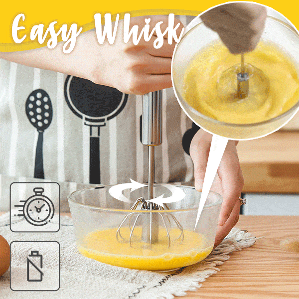KUBOZN® Magic Easy Whisk – Fast Lump-Free Sauce & Gravy Mixer (No Splatter, One-Hand Stirring)
