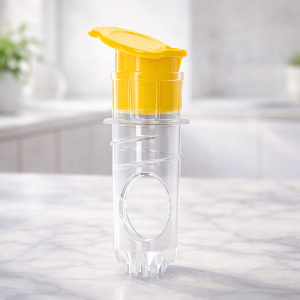 KUBOZN® 2-in-1 Mini Citrus Juicer – Mess-Free, Seed-Free, Effortless Squeeze Lemon & Orange Press for Everyday Kitchen Use