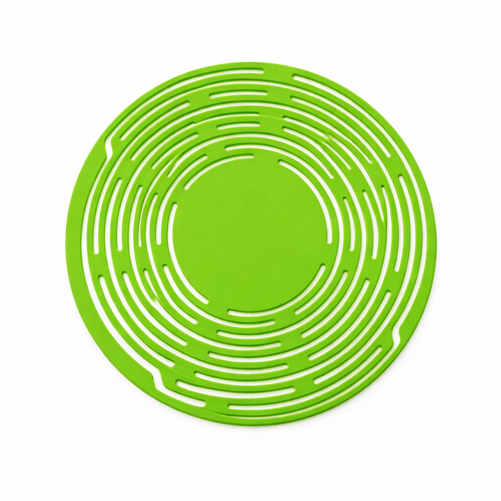 KUBOZN® 2-in-1 Zero-Void™ Silicone Mesh Bag & Heat-Resistant Trivet Mat for Hot Bowls