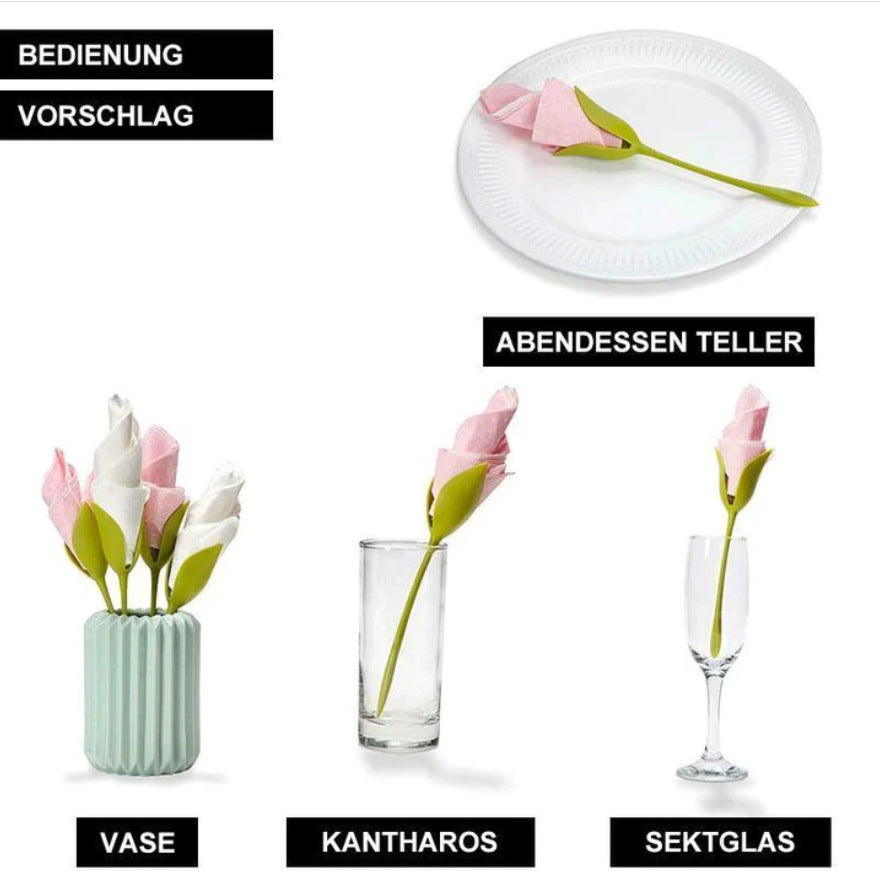 KUBOZN® BloomTwist™ 3-Second Rose Maker — Turn Ordinary Napkins into Table Art (Offer)