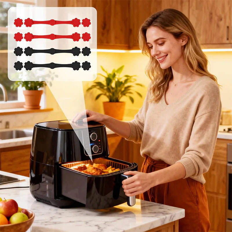 KUBOZN® LinerLock™ | Magnetic Air Fryer Safety Clips