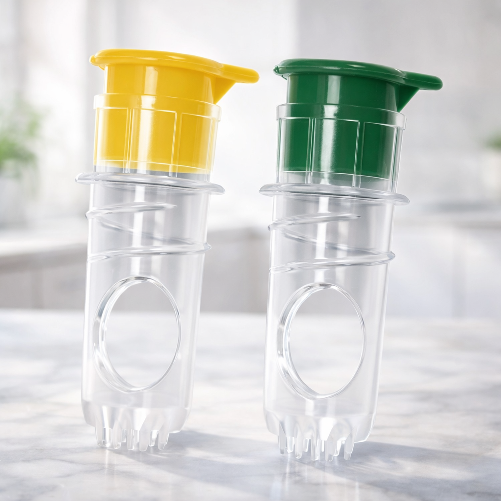 KUBOZN® 2-in-1 Mini Citrus Juicer – Mess-Free, Seed-Free, Effortless Squeeze Lemon & Orange Press for Everyday Kitchen Use