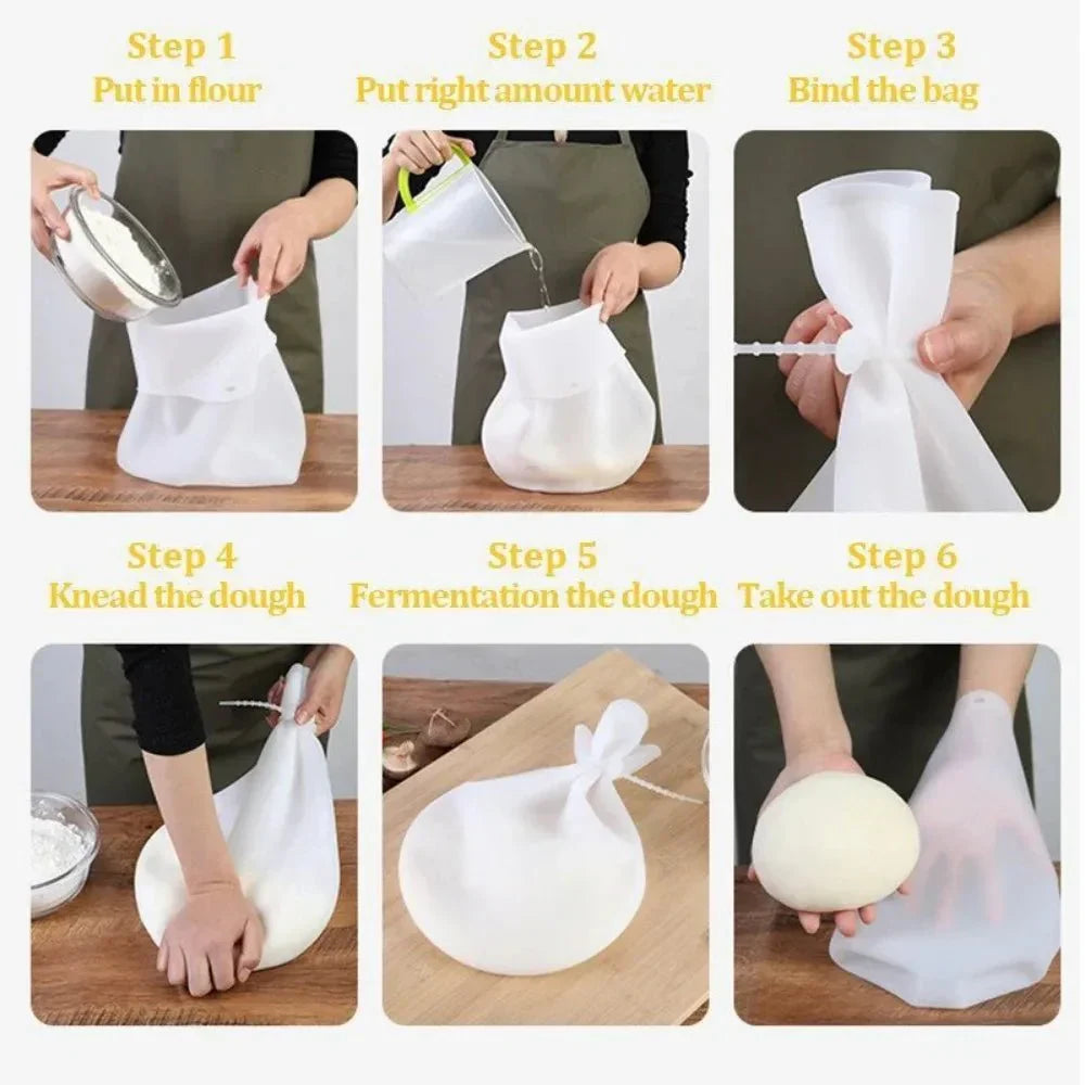 KUBOZN® Food Grade Silicone Dough Mixing Bag